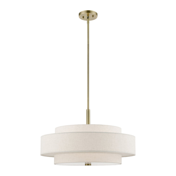 Livex Monroe 52138-01 Pendant Light - Antique Brass