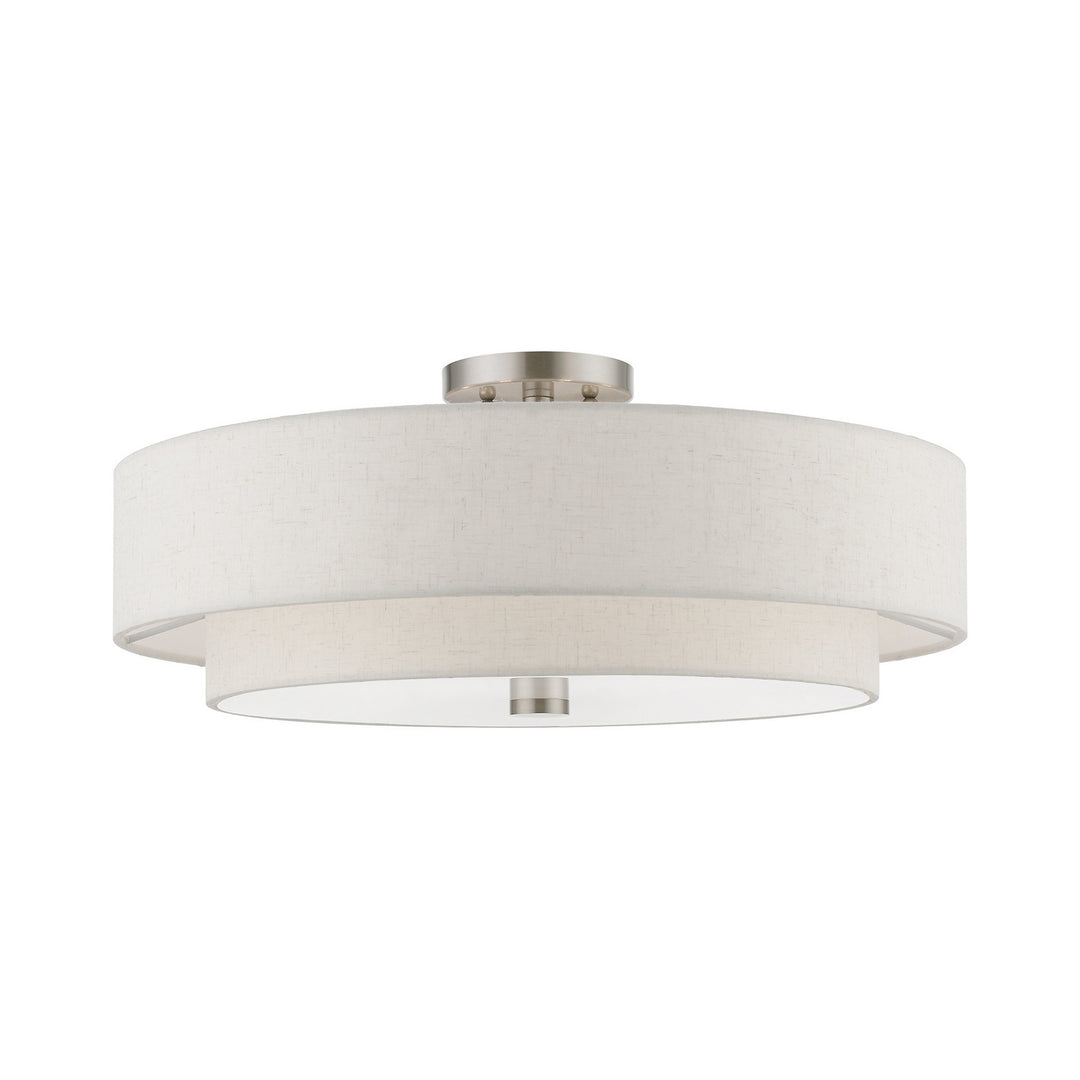 Livex Meridian 52139-91 Ceiling Light - Brushed Nickel