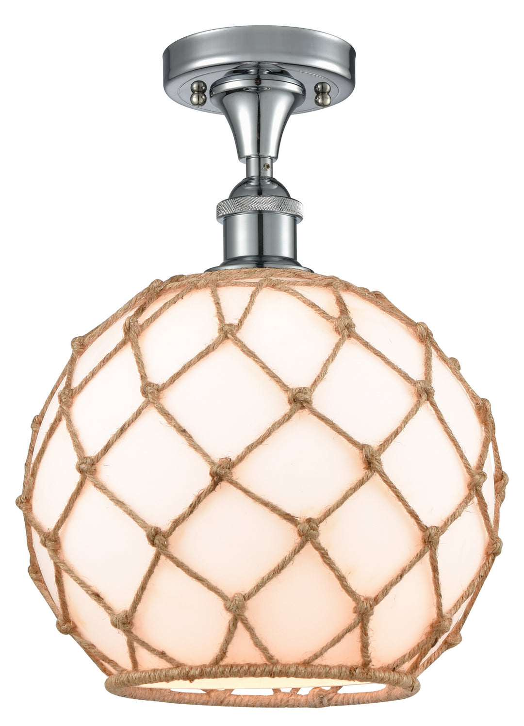 Innovations Ballston 516-1C-PC-G121-10RB-LED Ceiling Light - Polished Chrome