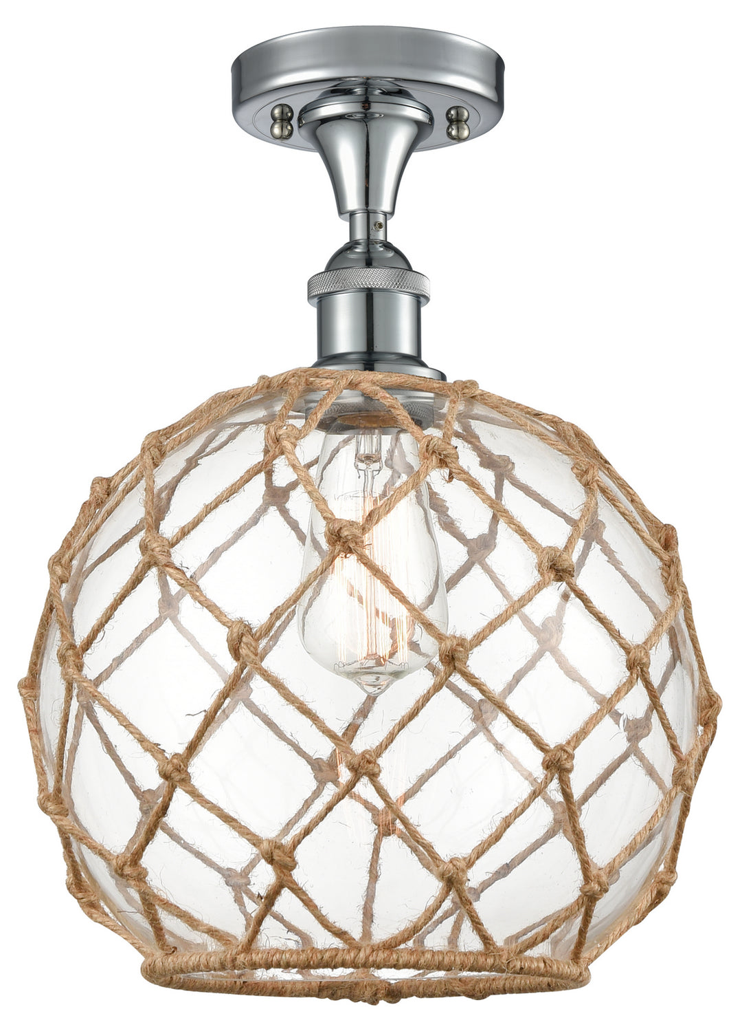 Innovations Ballston 516-1C-PC-G122-10RB-LED Ceiling Light - Polished Chrome