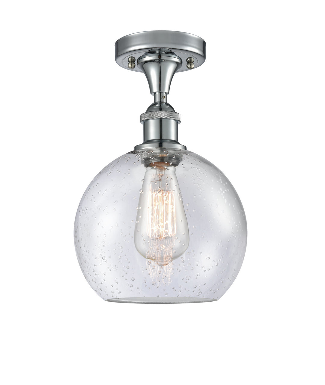 Innovations Ballston 516-1C-PC-G124-8 Ceiling Light - Polished Chrome