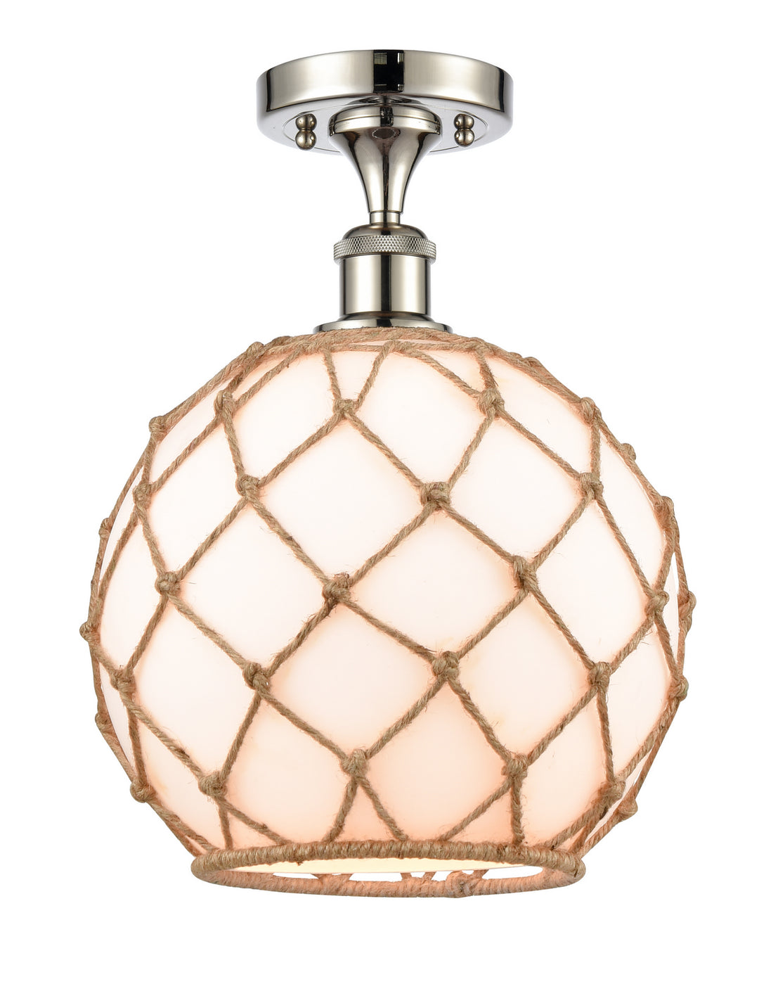 Innovations Ballston 516-1C-PN-G121-10RB-LED Ceiling Light - Polished Nickel