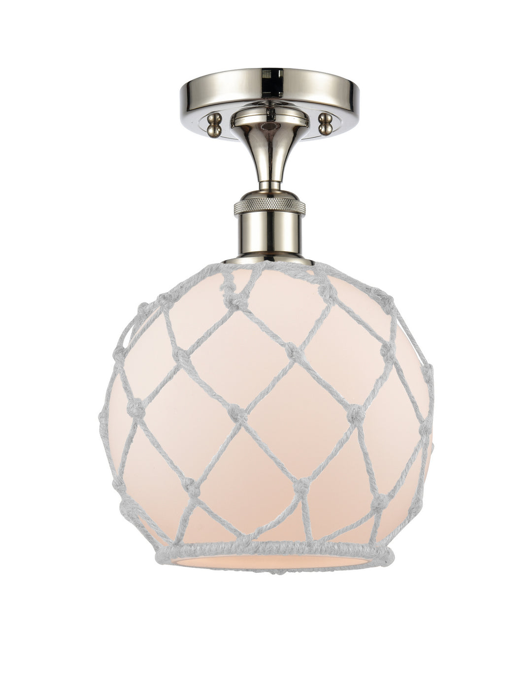 Innovations Ballston 516-1C-PN-G121-8RW-LED Ceiling Light - Polished Nickel