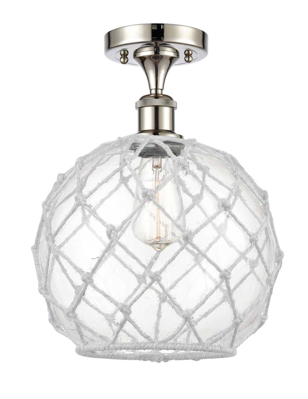 Innovations Ballston 516-1C-PN-G122-10RW Ceiling Light - Polished Nickel