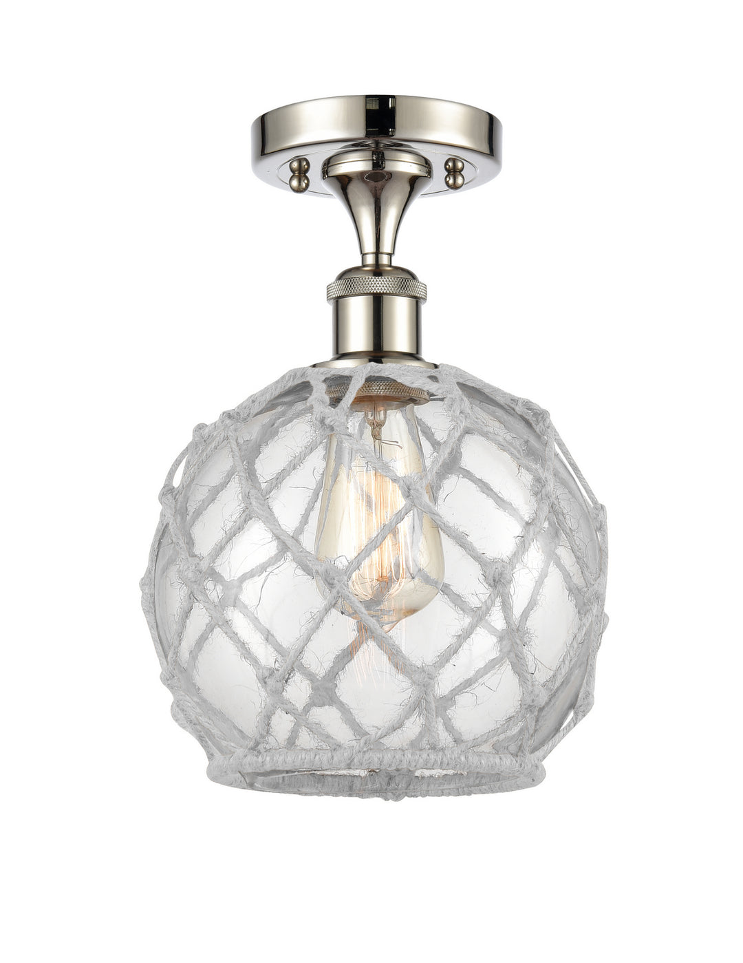 Innovations Ballston 516-1C-PN-G122-8RW-LED Ceiling Light - Polished Nickel