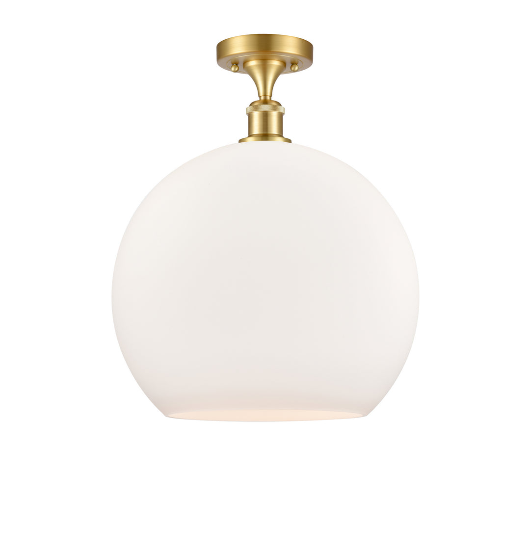 Innovations Ballston 516-1C-SG-G121-14-LED Ceiling Light - Satin Gold
