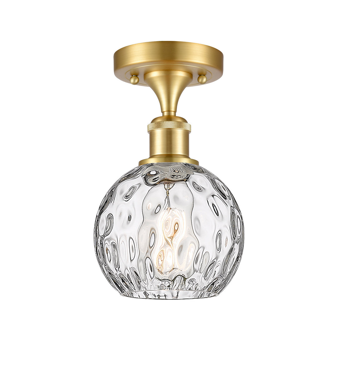 Innovations Ballston 516-1C-SG-G1215-6 Ceiling Light - Satin Gold
