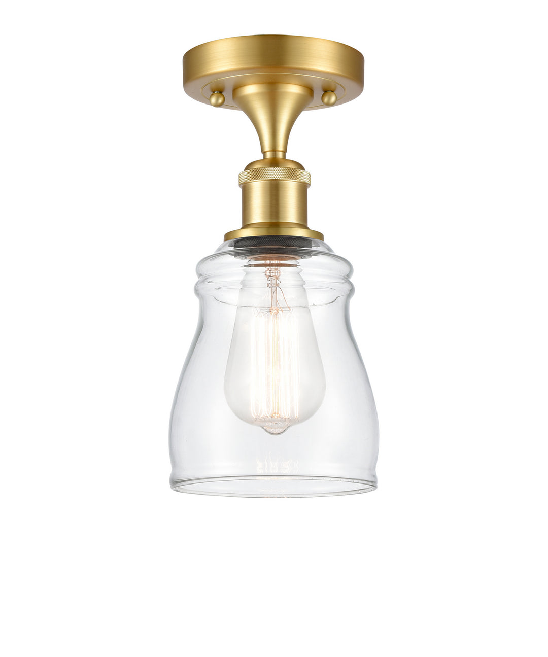 Innovations Ballston 516-1C-SG-G392-LED Ceiling Light - Satin Gold
