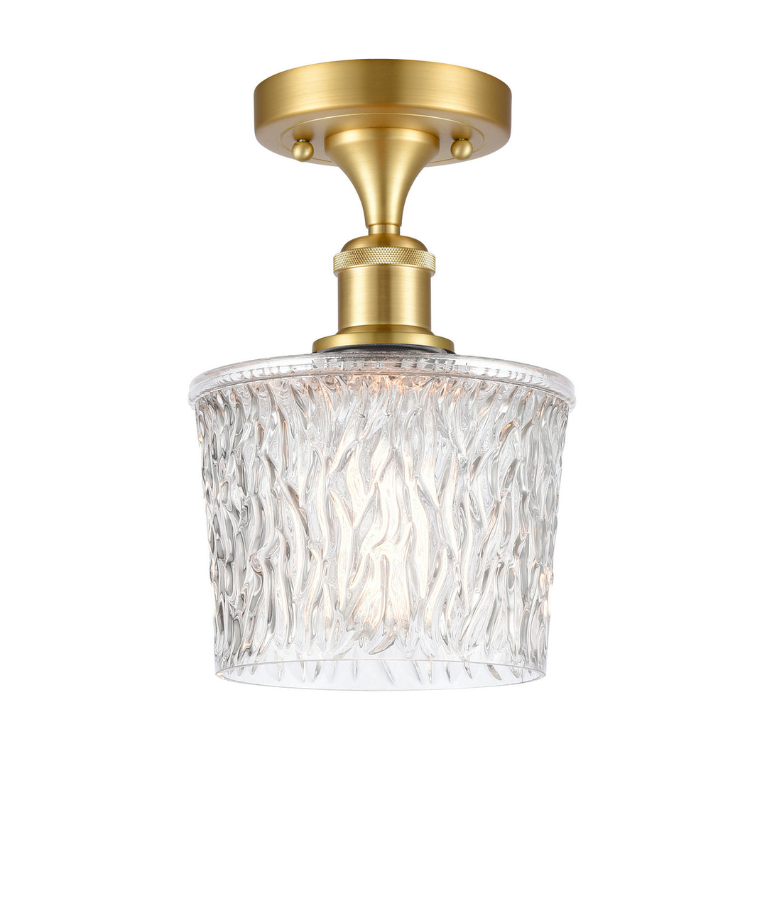 Innovations Ballston 516-1C-SG-G402-LED Ceiling Light - Satin Gold