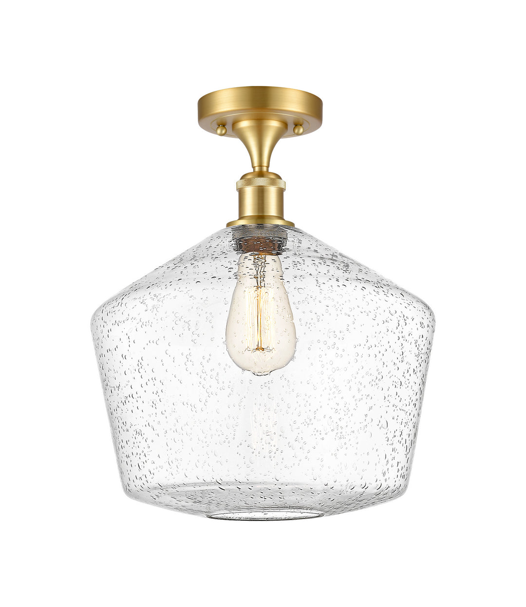Innovations Ballston 516-1C-SG-G654-12-LED Ceiling Light - Satin Gold