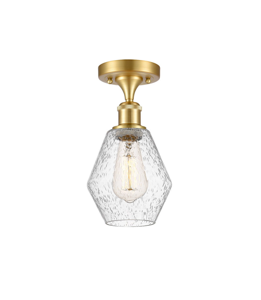 Innovations Ballston 516-1C-SG-G654-6-LED Ceiling Light - Satin Gold