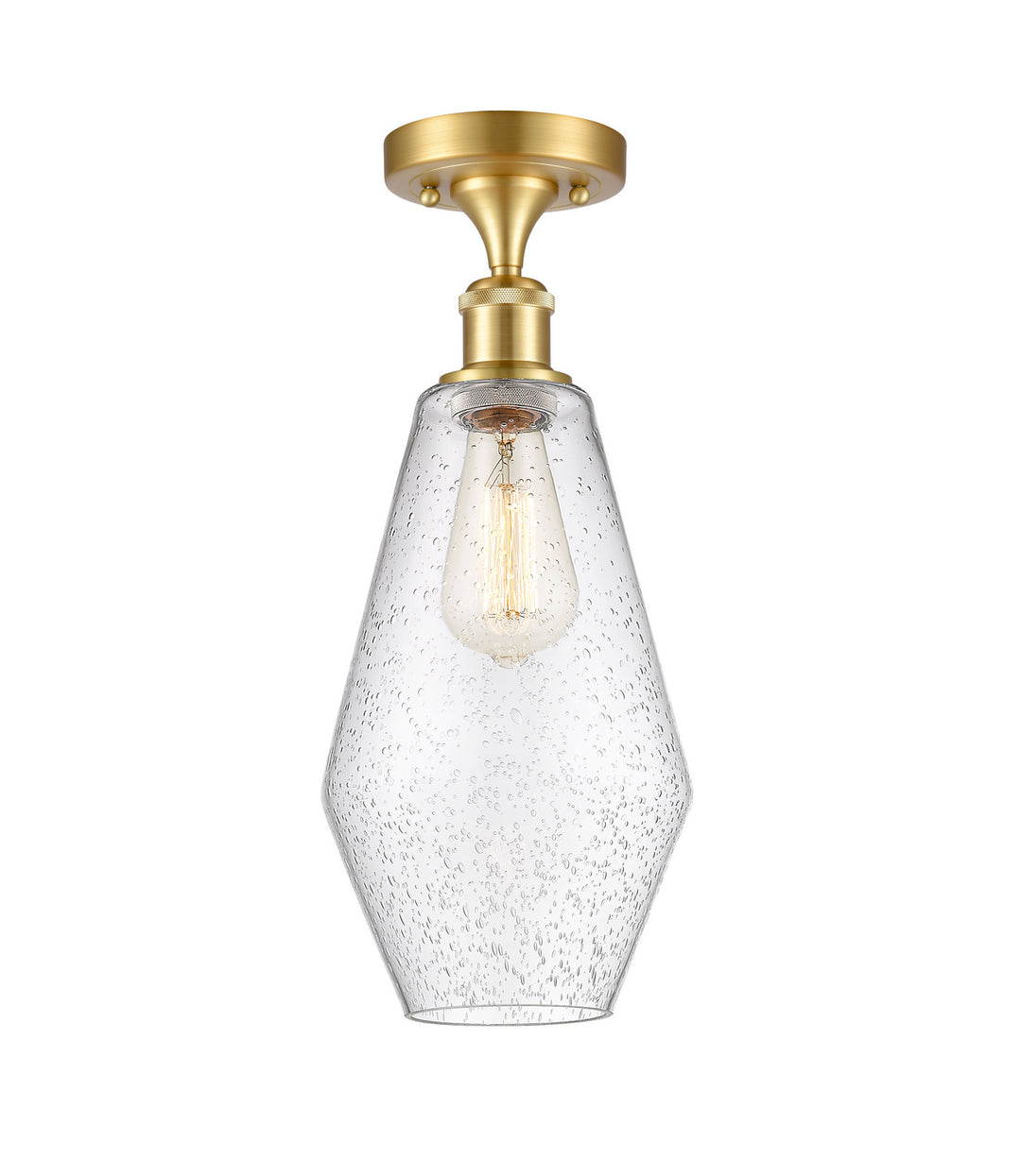 Innovations Ballston 516-1C-SG-G654-7 Ceiling Light - Satin Gold