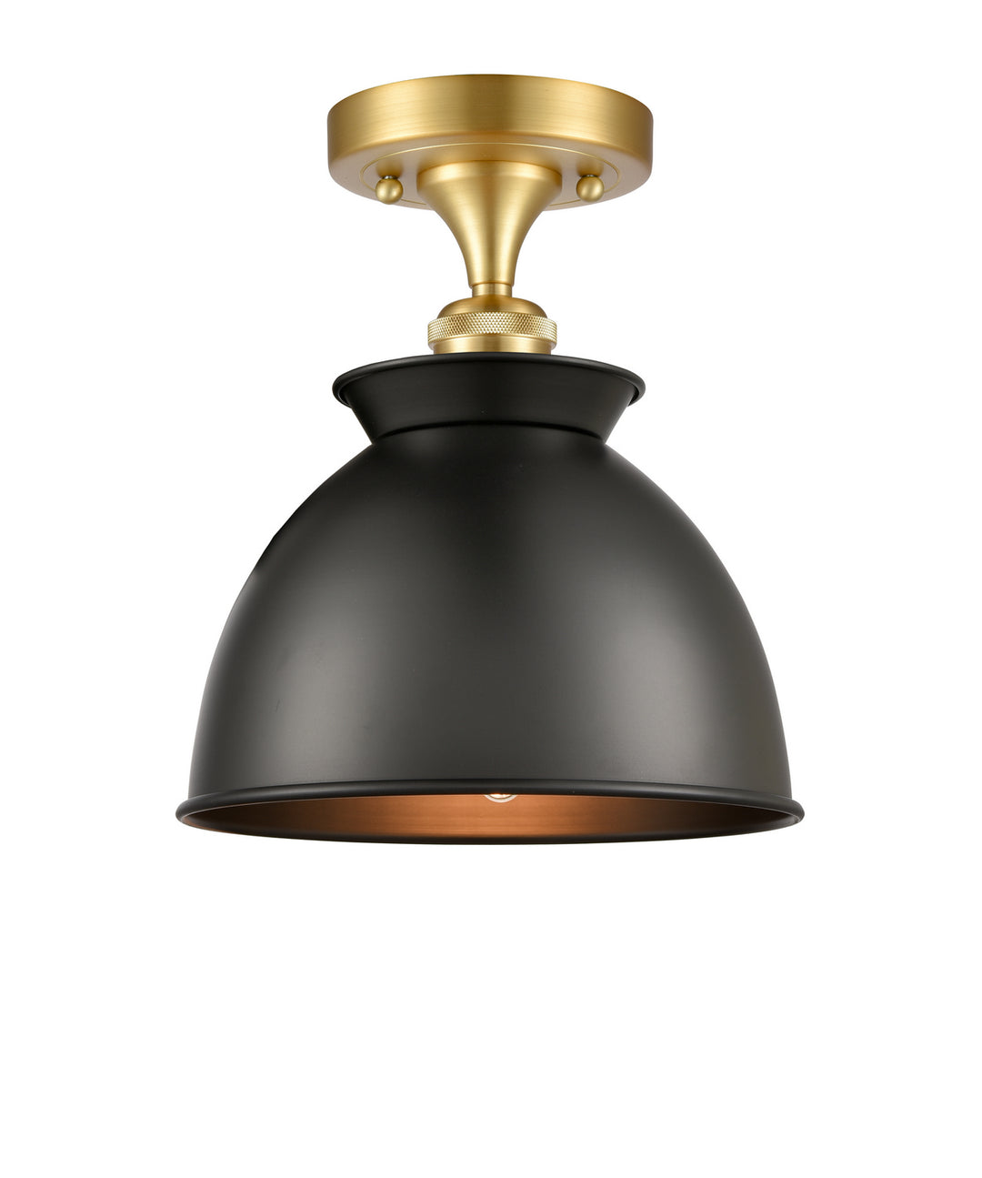 Innovations Ballston 516-1C-SG-M14-BK-LED Ceiling Light - Satin Gold