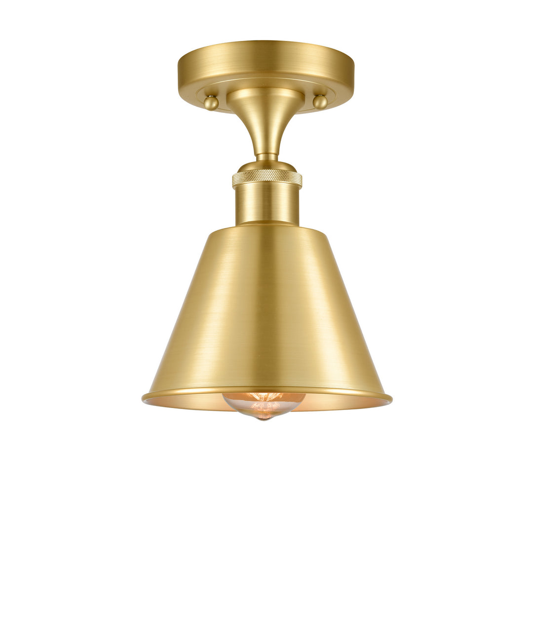 Innovations Ballston 516-1C-SG-M8-LED Ceiling Light - Satin Gold