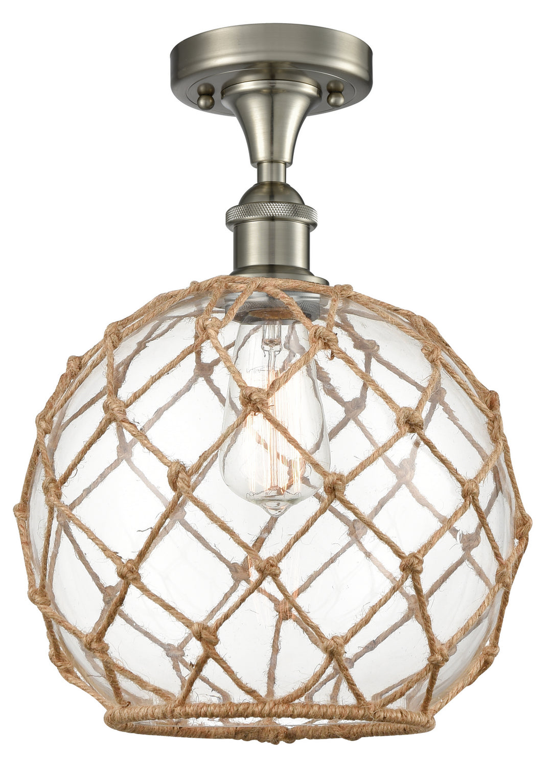 Innovations Ballston 516-1C-SN-G122-10RB-LED Ceiling Light - Brushed Satin Nickel