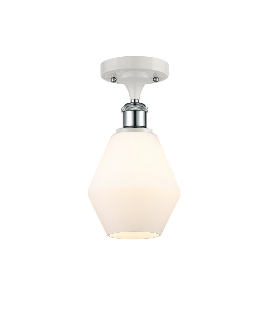 Innovations Ballston 516-1C-WPC-G651-6-LED Ceiling Light - White and Polished Chrome