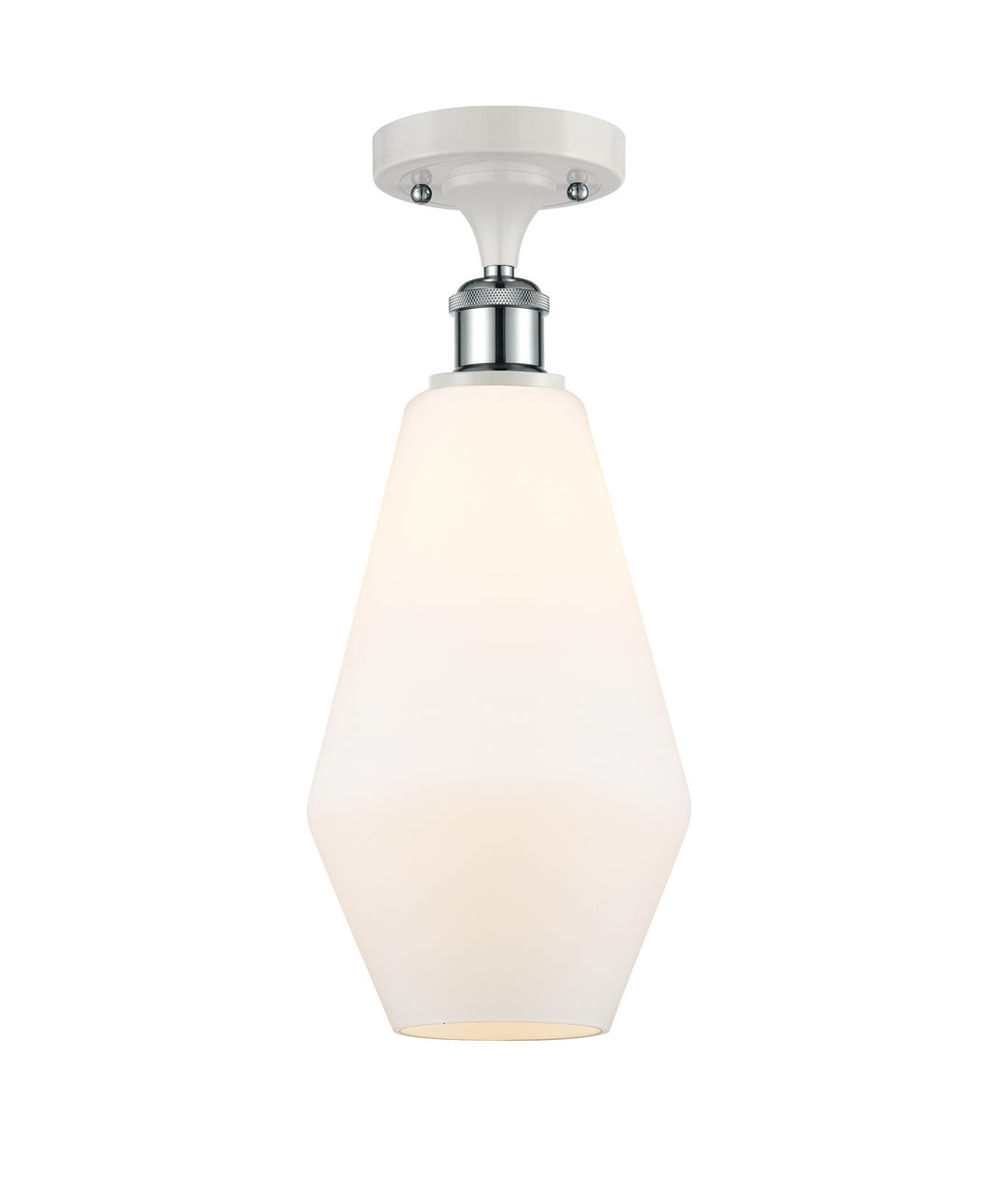 Innovations Ballston 516-1C-WPC-G651-7-LED Ceiling Light - White and Polished Chrome