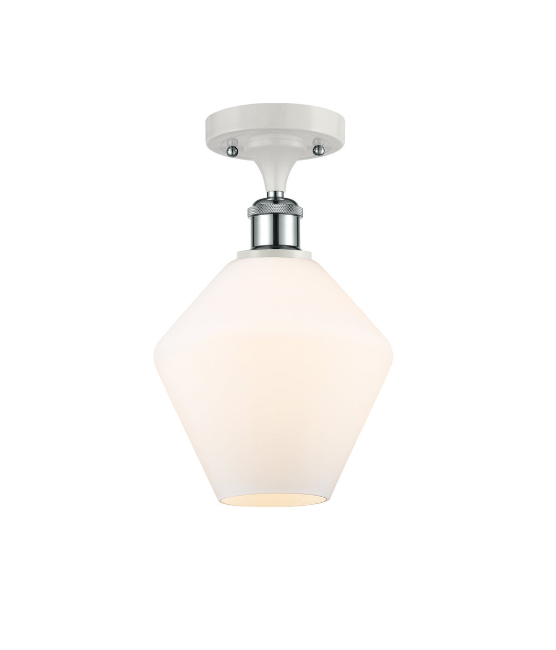 Innovations Ballston 516-1C-WPC-G651-8 Ceiling Light - White and Polished Chrome