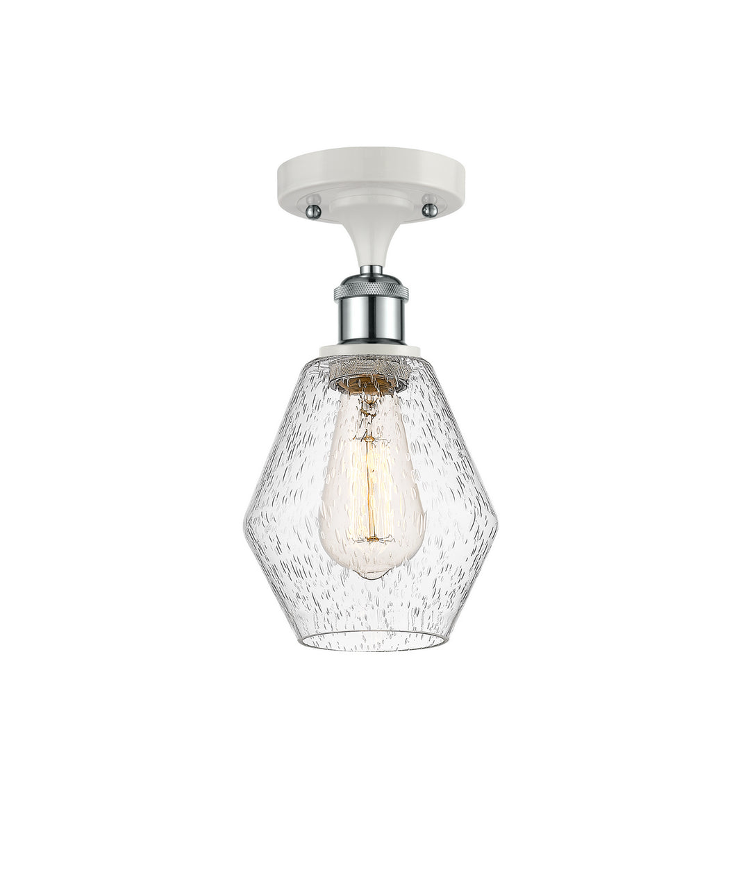 Innovations Ballston 516-1C-WPC-G654-6-LED Ceiling Light - White and Polished Chrome