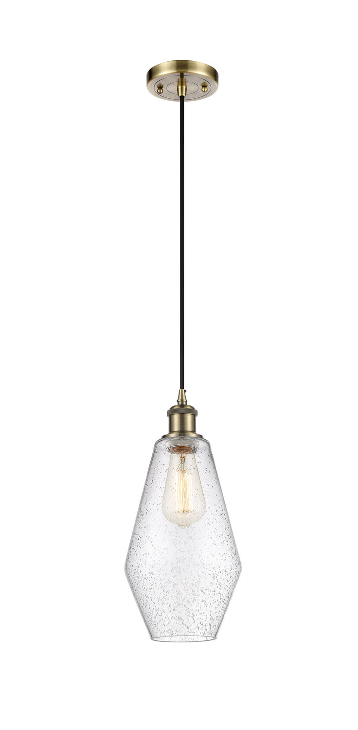Innovations Ballston 516-1P-AB-G654-7-LED Pendant Light - Antique Brass