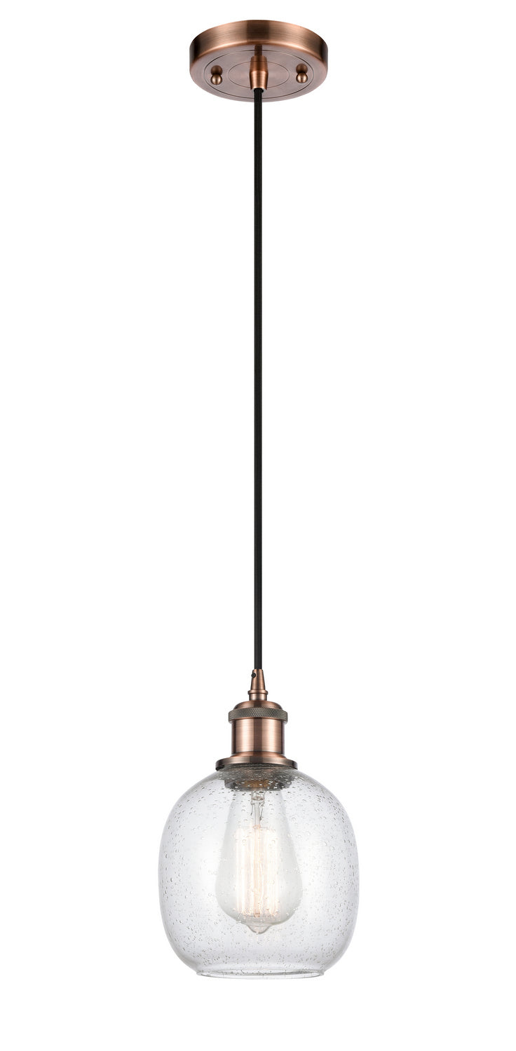 Innovations Ballston 516-1P-AC-G104-LED Pendant Light - Antique Copper