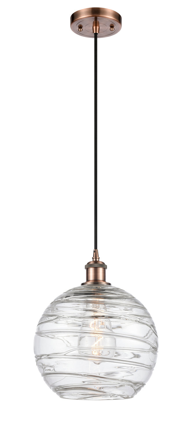 Innovations Ballston 516-1P-AC-G1213-10-LED Pendant Light - Antique Copper