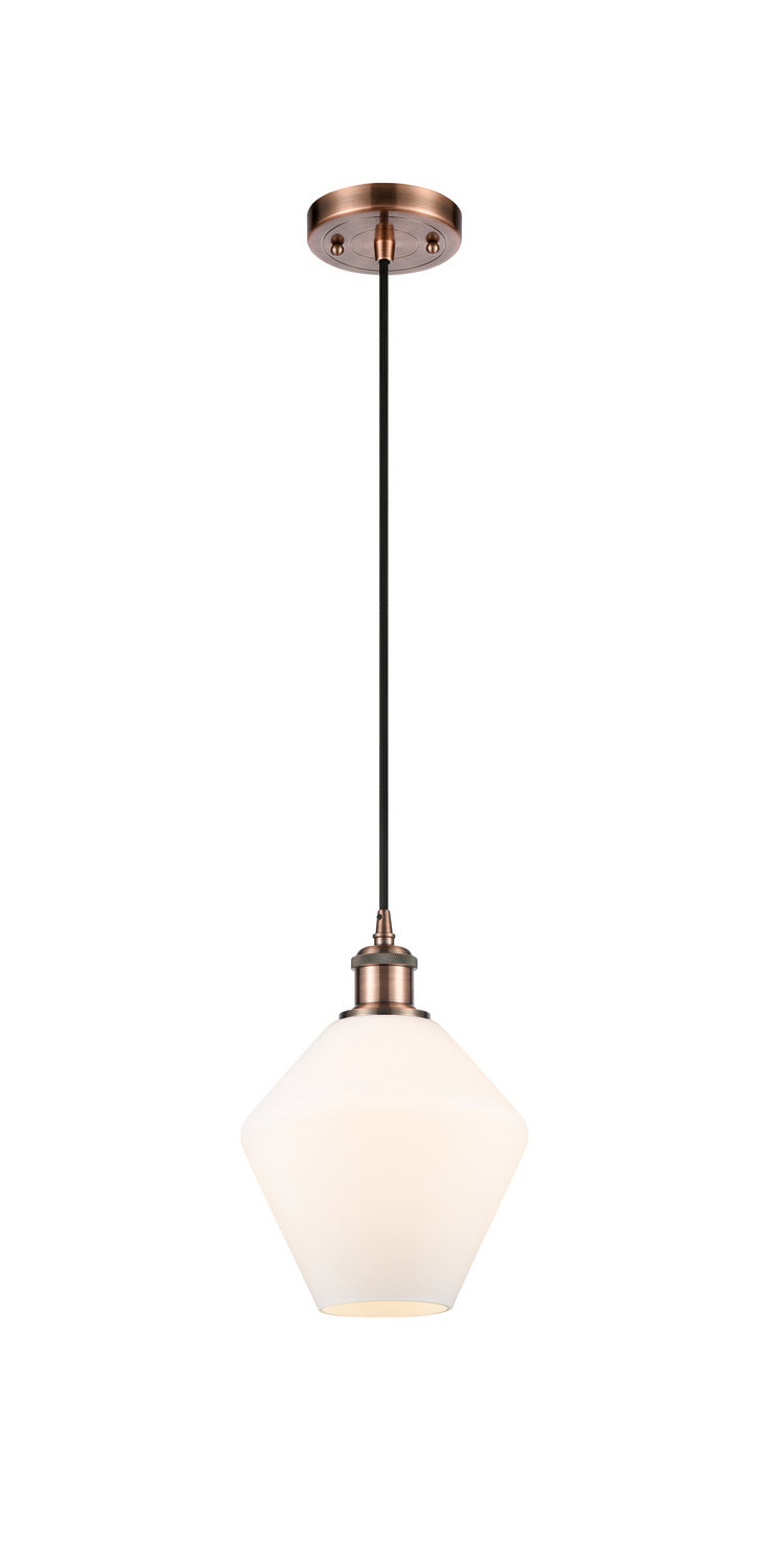 Innovations Ballston 516-1P-AC-G651-8-LED Pendant Light - Antique Copper