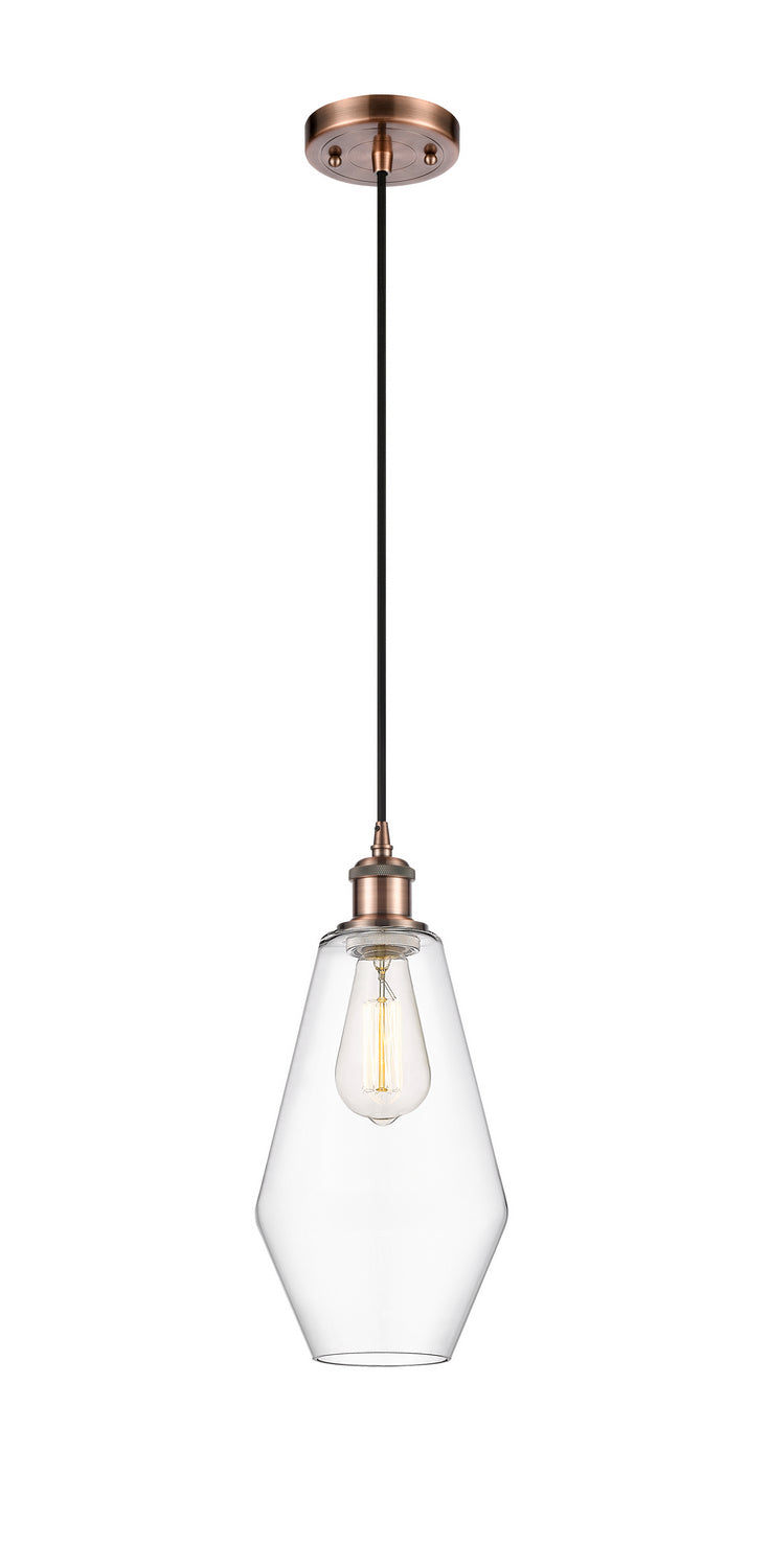 Innovations Ballston 516-1P-AC-G652-7-LED Pendant Light - Antique Copper