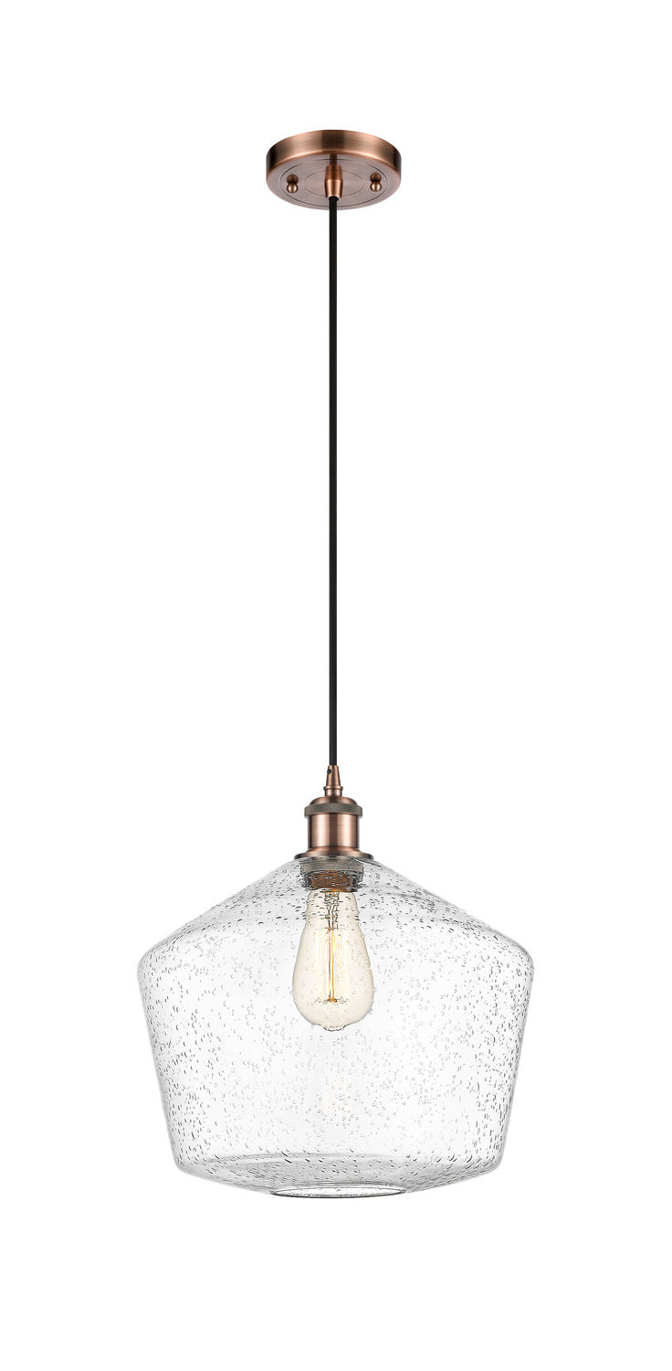 Innovations Ballston 516-1P-AC-G654-12-LED Pendant Light - Antique Copper