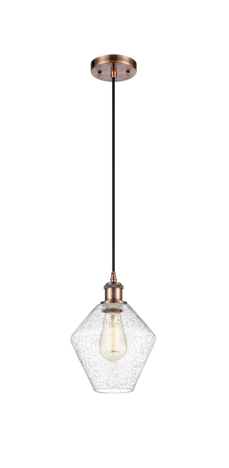 Innovations Ballston 516-1P-AC-G654-8 Pendant Light - Antique Copper