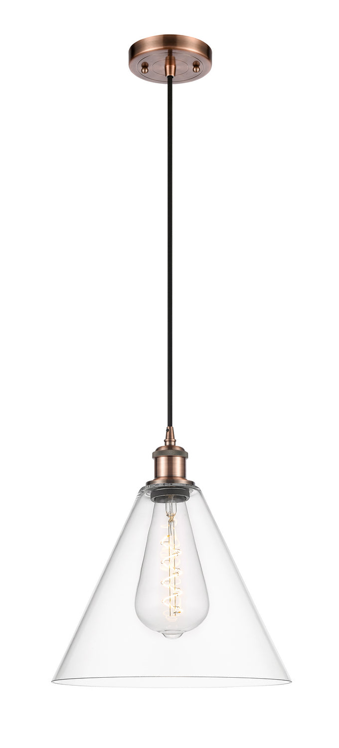 Innovations Ballston 516-1P-AC-GBC-122-LED Pendant Light - Antique Copper