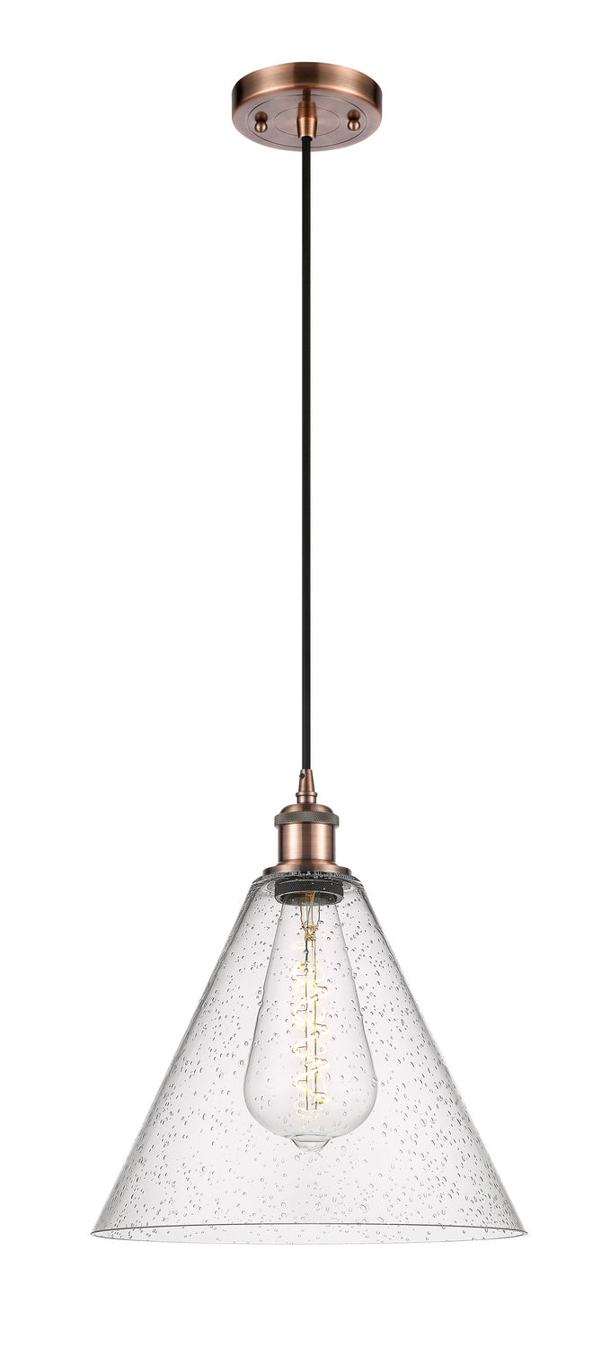 Innovations Ballston 516-1P-AC-GBC-124-LED Pendant Light - Antique Copper