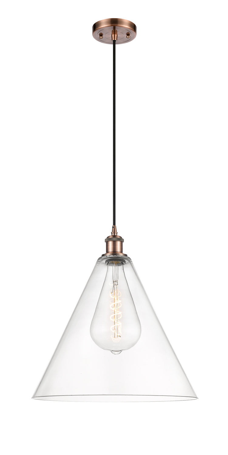 Innovations Ballston 516-1P-AC-GBC-162-LED Pendant Light - Antique Copper