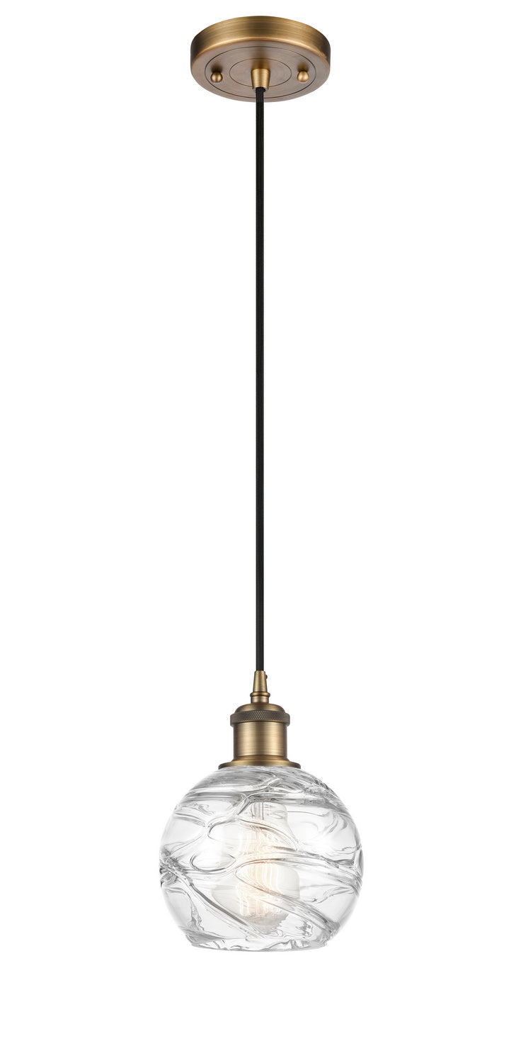 Innovations Ballston 516-1P-BB-G1213-6-LED Pendant Light - Brushed Brass