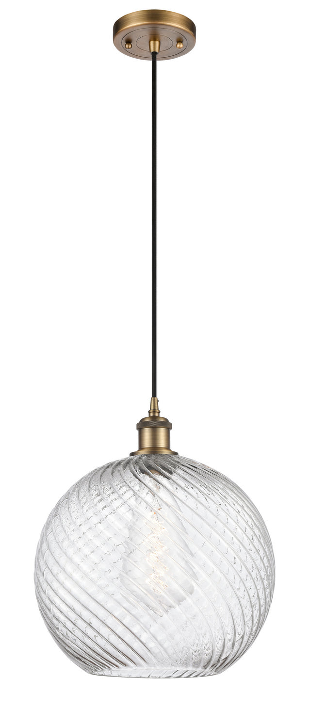 Innovations Ballston 516-1P-BB-G1214-12 Pendant Light - Brushed Brass