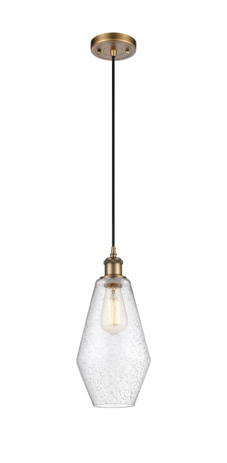 Innovations Ballston 516-1P-BB-G654-7 Pendant Light - Brushed Brass