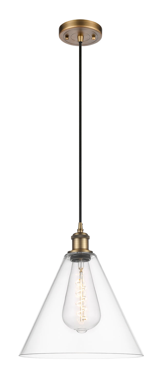Innovations Ballston 516-1P-BB-GBC-122-LED Pendant Light - Brushed Brass