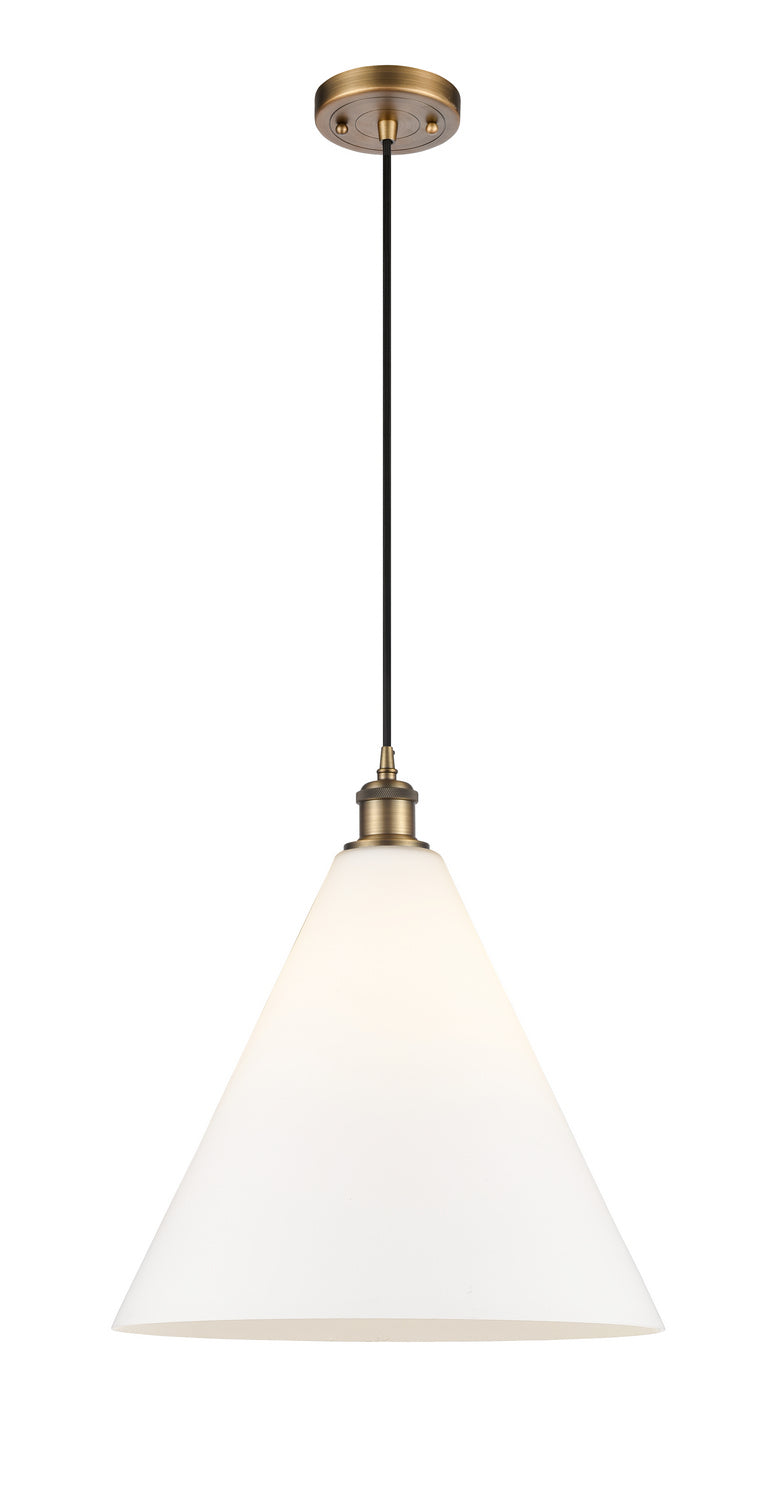 Innovations Ballston 516-1P-BB-GBC-161 Pendant Light - Brushed Brass