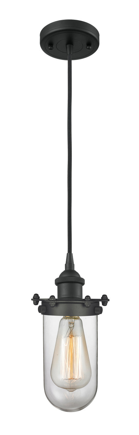 Innovations Austere 516-1P-BK-CE231-CL-LED Pendant Light - Matte Black