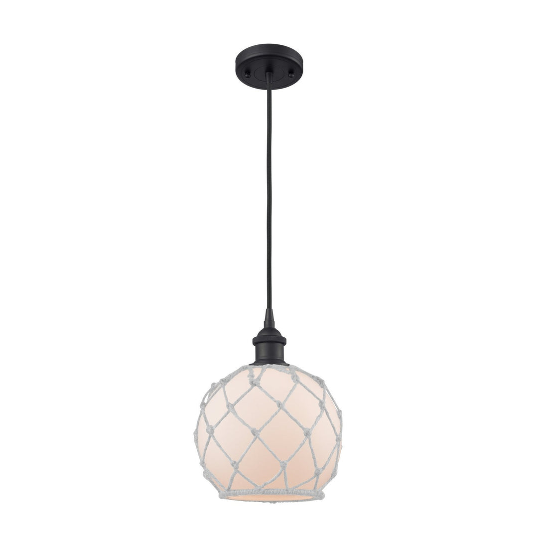 Innovations Ballston 516-1P-BK-G121-8RW-LED Pendant Light - Matte Black