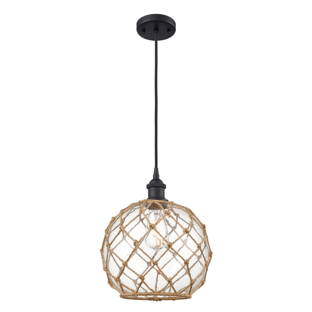 Innovations Ballston 516-1P-BK-G122-10RB-LED Pendant Light - Matte Black