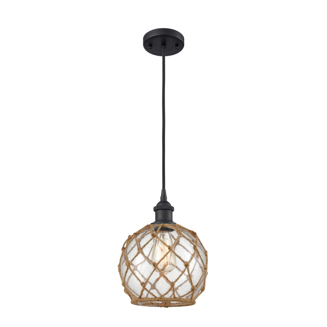Innovations Ballston 516-1P-BK-G122-8RB Pendant Light - Matte Black