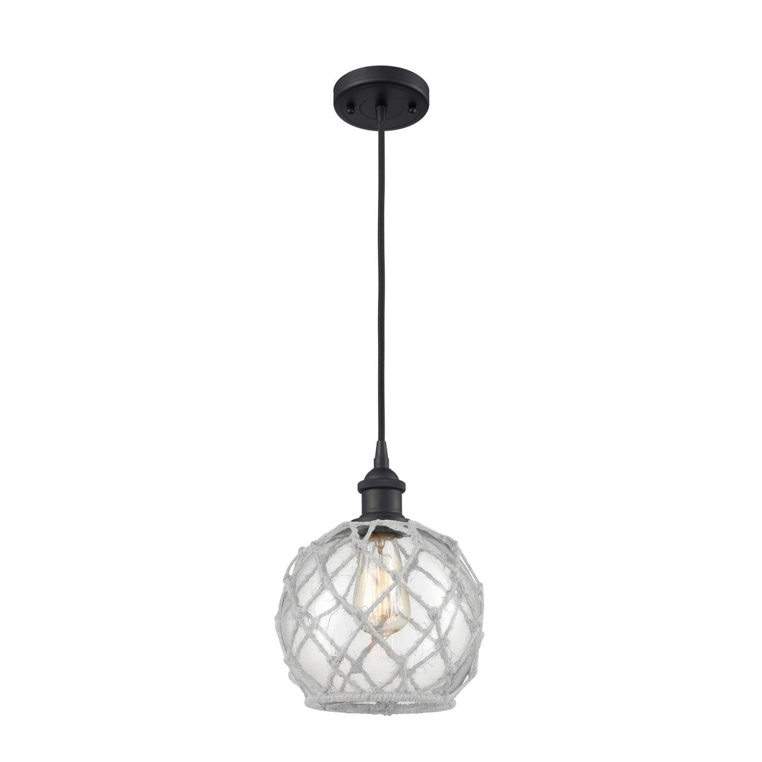 Innovations Ballston 516-1P-BK-G122-8RW-LED Pendant Light - Matte Black