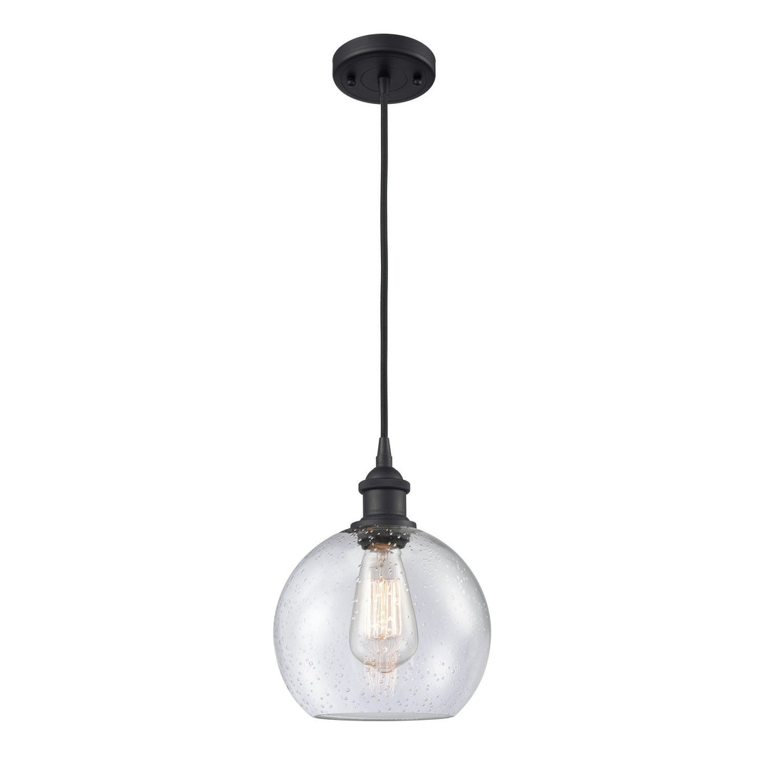 Innovations Ballston 516-1P-BK-G124-8 Pendant Light - Matte Black