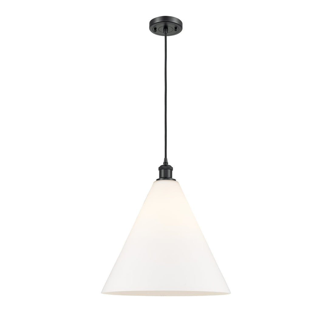Innovations Ballston 516-1P-BK-GBC-161 Pendant Light - Matte Black
