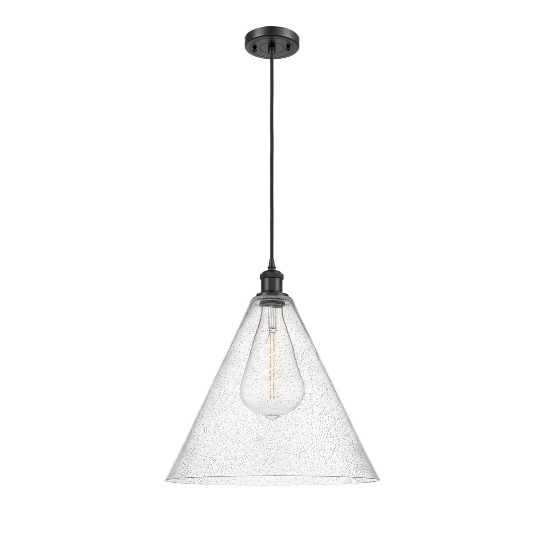 Innovations Ballston 516-1P-BK-GBC-164 Pendant Light - Matte Black