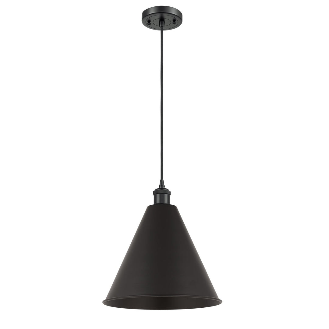 Innovations Ballston 516-1P-BK-MBC-16-BK Pendant Light - Matte Black