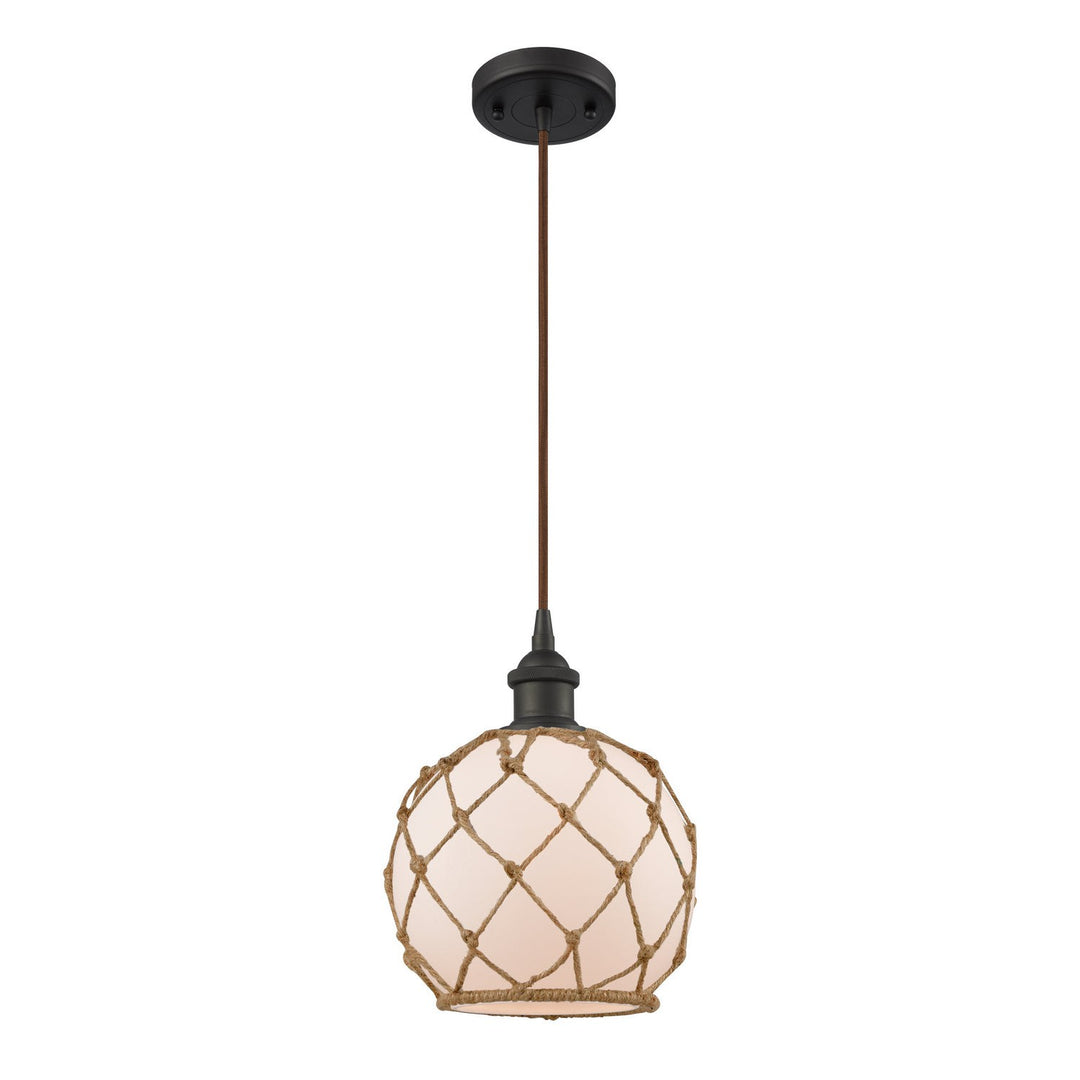 Innovations Ballston 516-1P-OB-G121-8RB Pendant Light - Oil Rubbed Bronze