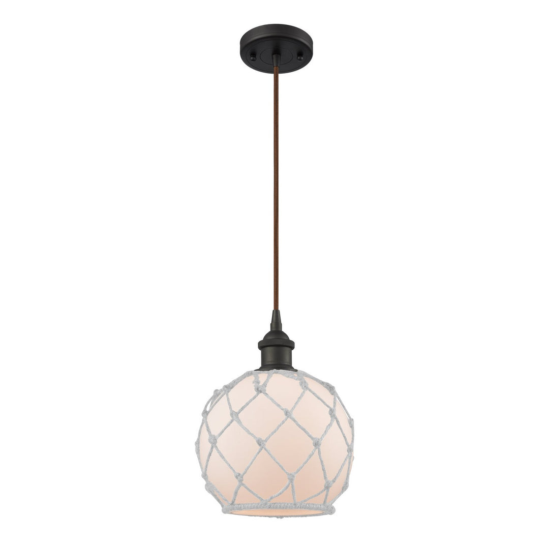 Innovations Ballston 516-1P-OB-G121-8RW Pendant Light - Oil Rubbed Bronze