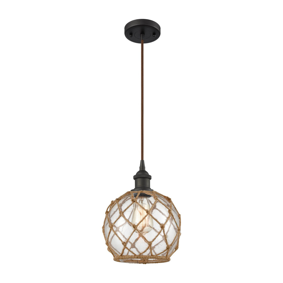 Innovations Ballston 516-1P-OB-G122-8RB Pendant Light - Oil Rubbed Bronze